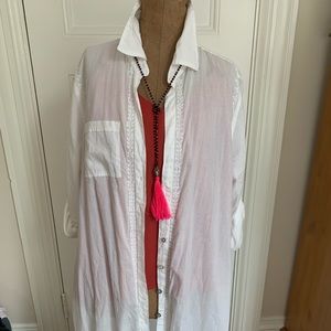 Brand new hot white maxi shirt